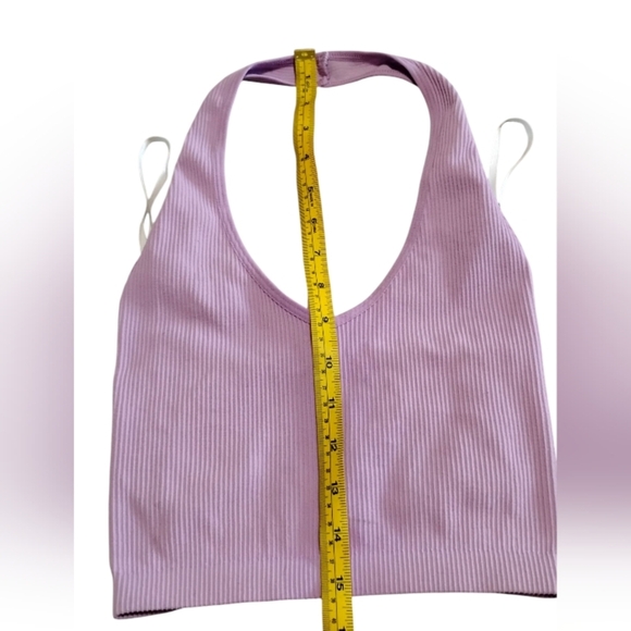 Sunday Best Aritzia NWOT | Lilac SinchSeamless Rib Halter Top | Never Worn | XS - Picture 6 of 11